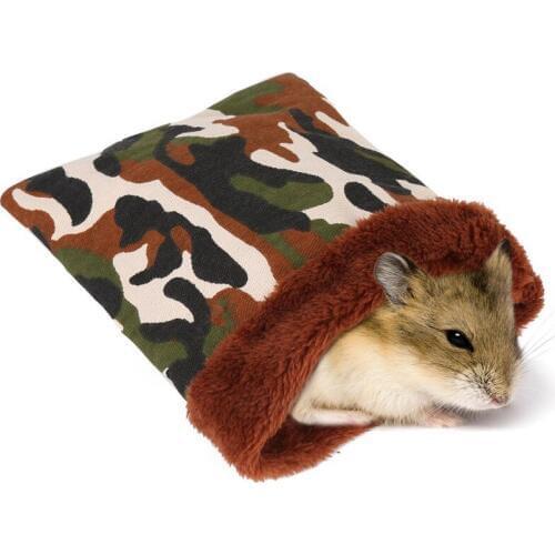 Warm Plush Hamster Bed House Soft Guinea Pig Bed Rat Nest Small Animals Mouse Sleeping Bag cavie House Accessories Hamster Cage