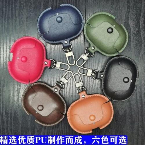 POYATU Leather Case For Beats Studio Buds Cover Retro Leather Case Protective Case Business Headphone Case For Beats StudioBuds