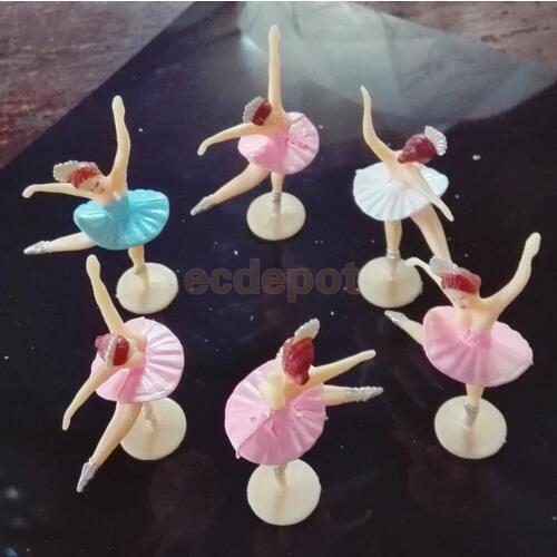 MagiDeal 12 pcs Little Ballerina Mini Ballet Girl Baby Shower Favors Gift Christening Party Table Ballerina Decoration Crafts