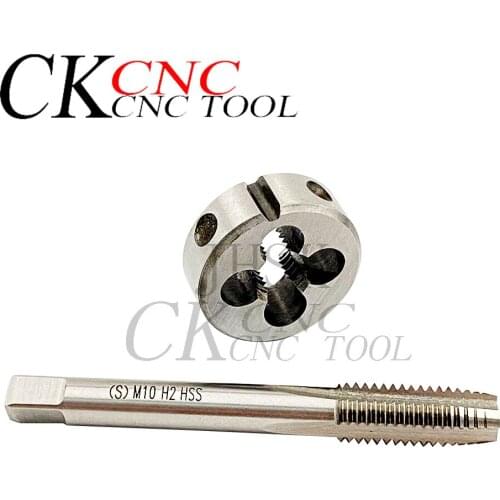HSS Machine M10 X 1.5mm thread Tap and 1pc M10 X 1.5mm Die Threading set Metric HSS Right Tools M10*1.5