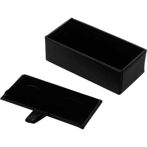 DY NEW MENS CUFFLINKS black rectangular box 12pcs/lot clothing accessories gift box size 8.5*4.5*3.5