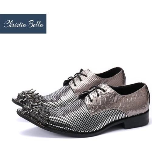 Trending Fashion Genuine Leather Mens Office Oxfords Pointed Toe Man Wedding Party Flats Formal Dress Handmade Shoes