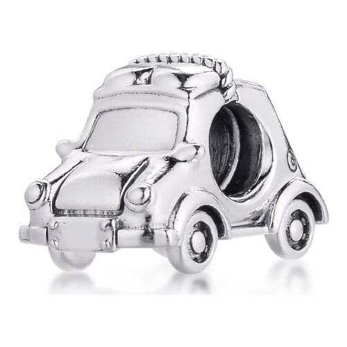 Electric Car Charm Silver 925 Sterling Jewelry DIY Beads Fit Bracelets for Women Gift 2021 Spring Newest 021359