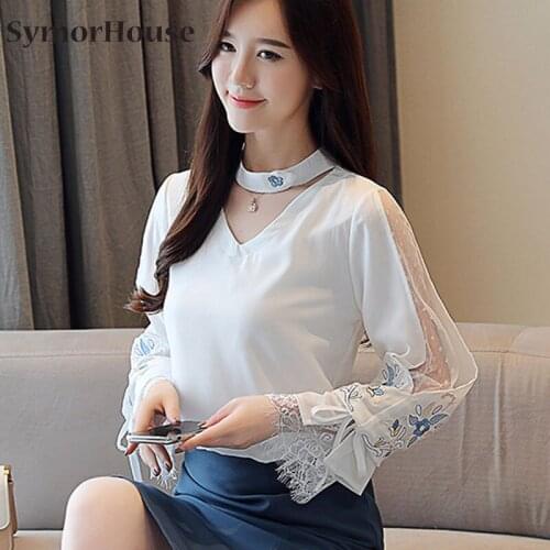 Кружевные блузки SymorHouse China At AliExpress