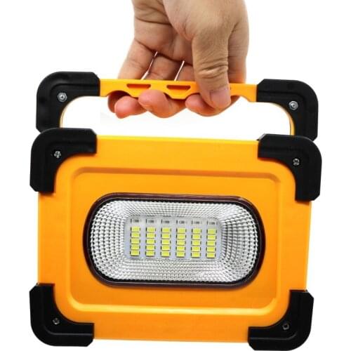 SZYOUMY 60W LED Portable Spotlight Super Bright Led Work Light USB+Solar Rechargeable for Outdoor Camping Lamp Led Flashlight