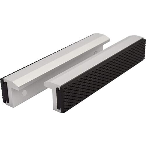 GTBL 6Inch Vise Jaws with Strong netic, Universal Soft Vice Jaws Pads Covers, Multi-Purpose Protector for Metal Vice,2 Pcs