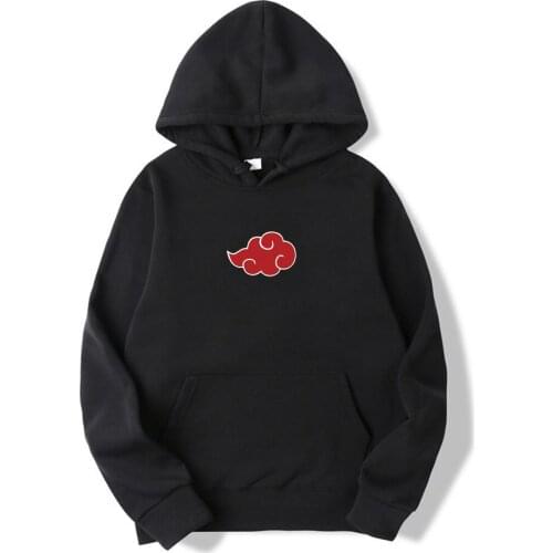 Japan Anime Akatsuki Cloud Symbols Print Men Hoodies Sweatshirt Streetwear Hoodie Men Women Oversized Sweatshirt Pullover Hoody