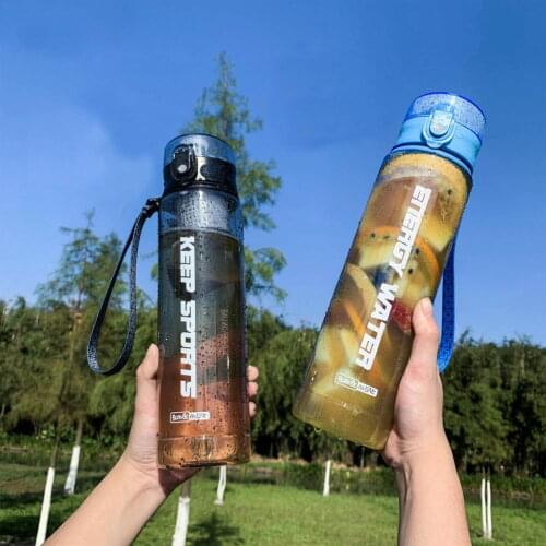 Outdoor Large-capacity Sports Cup Plastic Water Bottle Mountaineering Riding Special Bottle With Filter Tea Botellas Para Agua