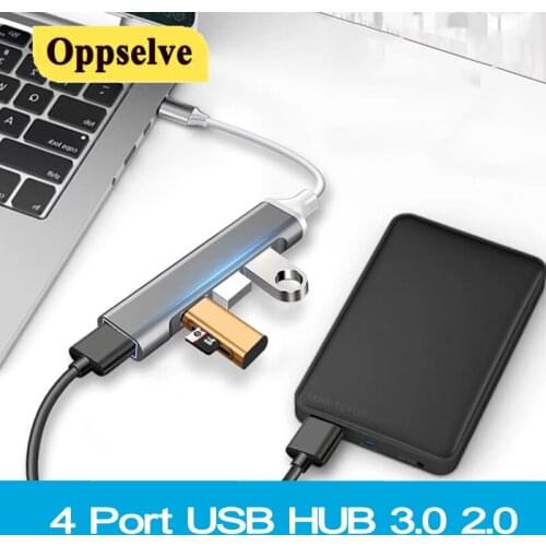 USB C HUB 3.1 Tye C 3.0 2.0 Multi 4 Port Splitter Adapter OTG For Lenovo Xiaomi Macbook Pro Computer Notebook Laptop Accessories