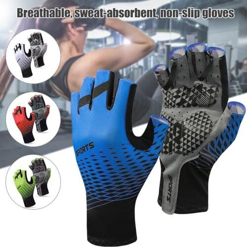 Cycling Gloves Half Finger Design Silicone Non Slip for Men and Women Outdoor Sports Health99