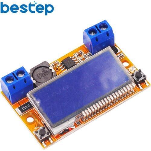 Dual Display DC-DC 5-23V To 0-16.5V 3A Max Step Down Power Supply Buck Converter Adjustable LCD Step-down Voltage Regulator