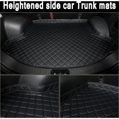 ZHAOYANHUA Custom fit car Trunk mats for Volkswagen Beetle CC Eos Golf Passat Tiguan sharan 5D carpet floor liner