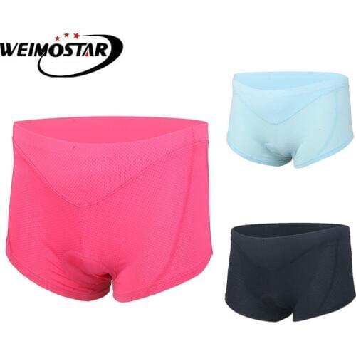Female Cycling Underpants Women Quick Dry Bike Bicycle Padded Shorts Underwear Lady Sport Briefs Girl Panty Boxer briefs