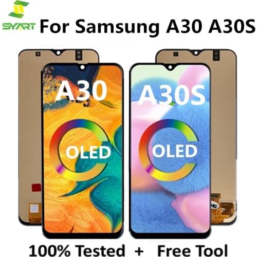 Pantalla OLED OLED For Samsung Galaxy A30 A30S LCD A305/DS A305F A305FD Display Touch Screen Digitizer For Samsung A 30 A30S LCD