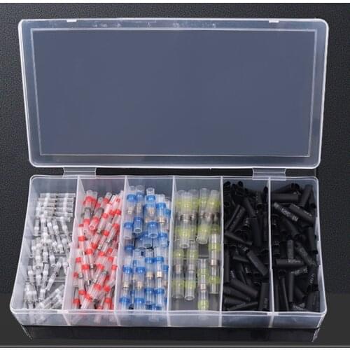 135/50/100Pcs Solder Seal Wire Connectors - Heat Shrink Solder Butt Connectors - Solder Connector Kit - Automotive Marine Insula