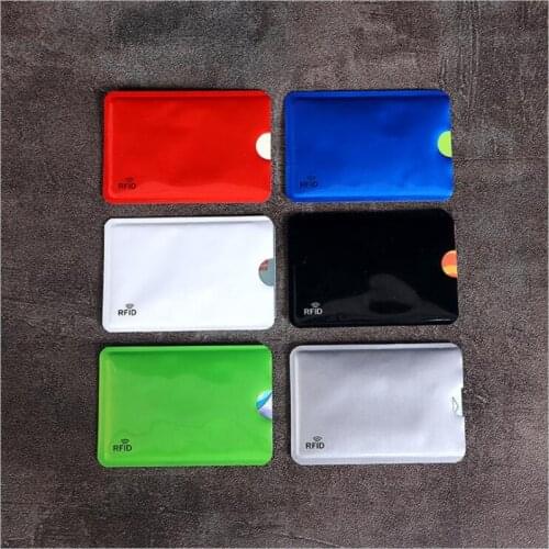 5PCS Anti Rfid Credit Card Holder Bank Id Card Bag Cover Holder Identity Protector Case Portable Business Cards Card Holder