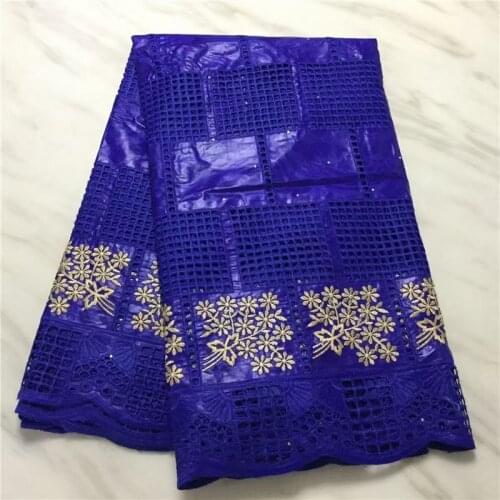 5 Yards Blue Senegal Bazin Riche Original African Lace Fabric 2021 High Quality Clothes Material Nigerian Bazin Riche for Dress
