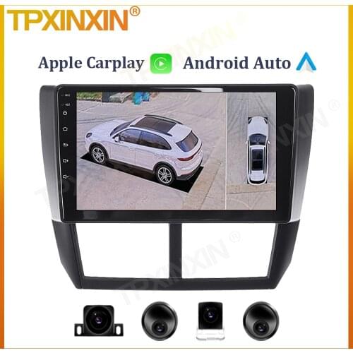 6+128G For Subaru Forester 3 2007 2013 Impreza Android Car Radio Tape Recorder video Multimedia Player GPS Navigation 360 Camera