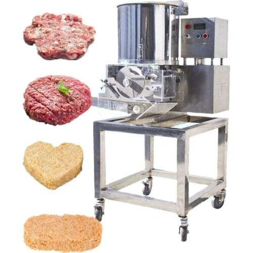Automatic Hamburger Patty Forming Machine Meat Pie Cutlet Cutter Chicken Nugget Maker Production Line