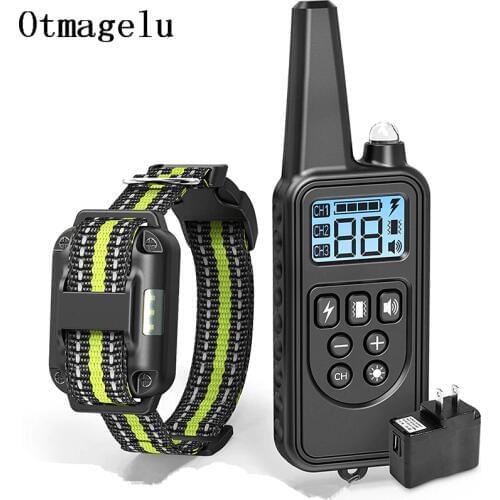 Pet Remote Control Electric Dog Training Collar with LCD Display Waterproof Rechargeable Collars Dropshipping 2019 New Arrives