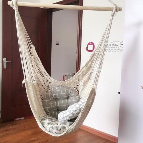 Pamping Hammock Chair Outdoor Garden Bedroom furniture Mesh Net Hanging Chair For Child Adult Swing Lazy Chair Mesh Hammocks