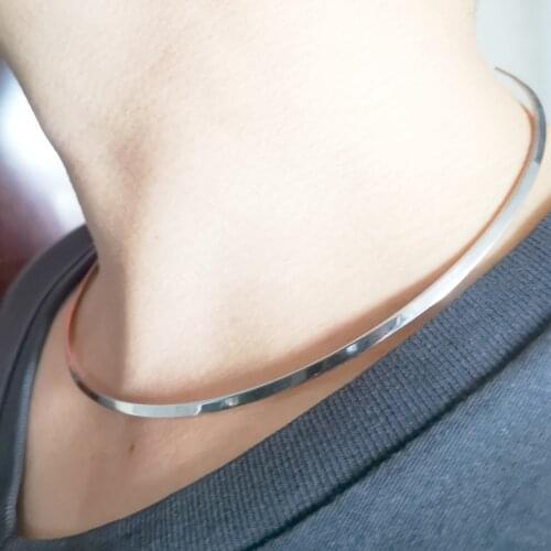 GNAYY Silver Chokers