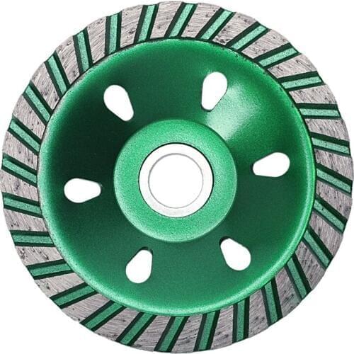 GTBL 1Pc 4 Inch Concrete Diamond Wheel Green Diy Grinding Disc For Cutting Marble Granite Ceramic