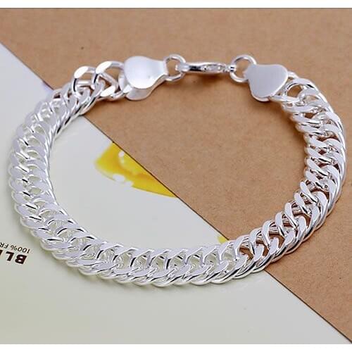 H102 jewelry silver plated bracelet,jewelry silver plated fashion jewelry 10mm Bracelet /amoajdva dyeampla