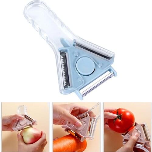 3 In 1 Function Fruit and Vegetable Peeler Vegetable Shredding Tool Stainless Steel Blade Easy To Clean Replace Kitchen Tools U2