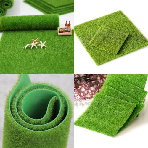 1 Pcs 30CM 15CM Artificial Grass Fake Lawn Simulation Ornament Dollhouse Mini Craft Micro Landscape Fairy Garden Supplies