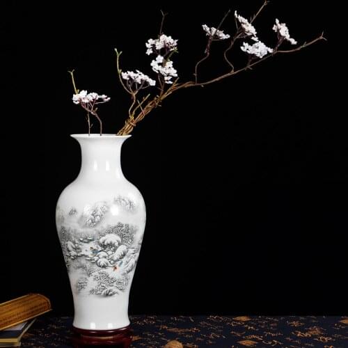 Jingdezhen Ceramic Ware Pink Colorful Vase Modern Home Decoration Ornament Crafts Flower vases home decor porcelain vase home