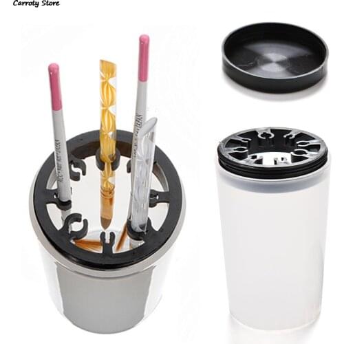 AACAR Cup Washing Water Container Cup Handy Holder Acrylic Pen Cleaner Nail Art Brush Pot Tools Nail Accessories