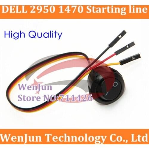 Hot Sale Power Starting Cable for D ELL 2950 1470 ,Normally open three lines Free Shpping 50PCS/LOT