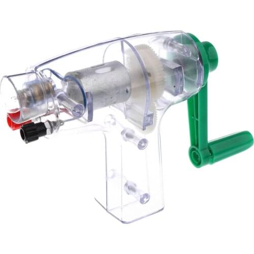 Hand-cranked Mechanical Power Electric Generator Model Lab Experinment Toy