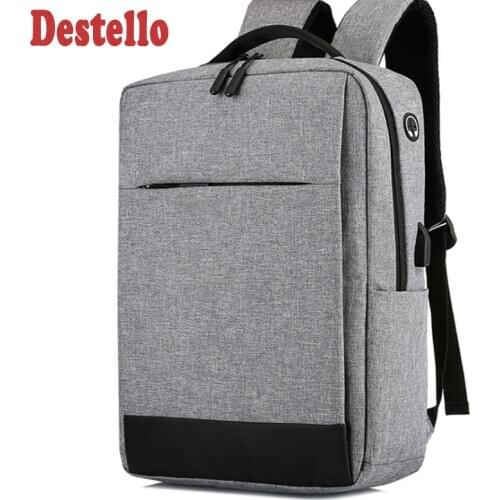 Men Fashion Laptop Backpack Business Travel Bag Waterproof USB Recharging Backpack Portable Notebook Bag colleage school bag