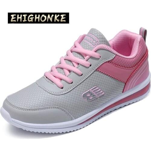 New Classic Womens Breathable PU Leather Sneakers Breathable Casual Shoes Womens Chaussure Femme Sapatos Running Flats y87