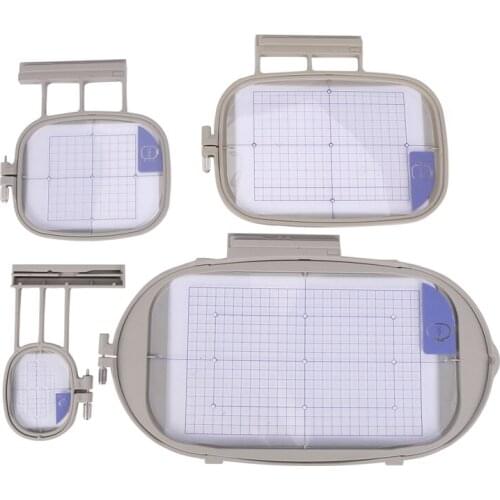 4Pcs Sewing Machine Embroidery Hoop for Brother Innovis 1500 1500D 2500D 4000D 6000D(SA437,SA438,SA439,SA441)