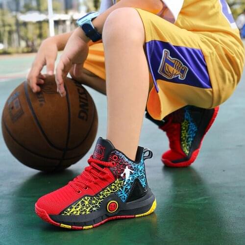 Autumn Childrens Basketball Shoes for Boys Non-slip Kids Sport Shoes Boys Sneakers Outdoor Sneakers Boy Trainers Kids Sneakers