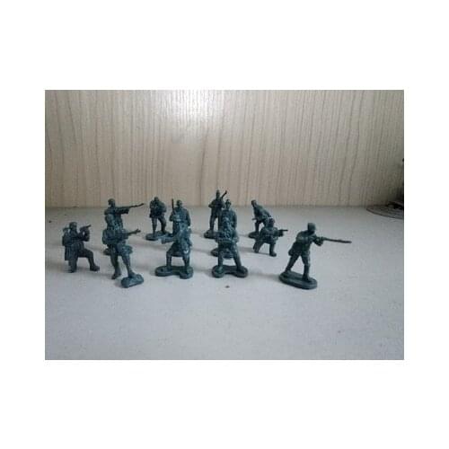 Pvc 1:72 Chinas Second World Warrior Anti-Japanese Series National Army German Defender Nanjing Defence Warfare 12 pcs/set