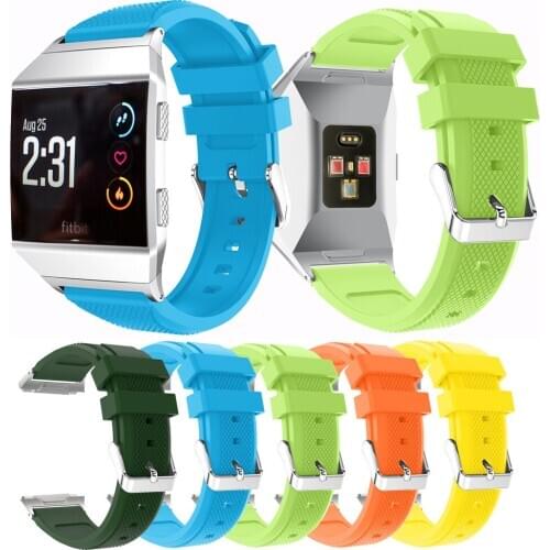 Lightweight new fashion Silicone Sport Watch Bands Bracelet for Fitbit Ionic Smart Watch Adjustable Replacement Bangle Accessory