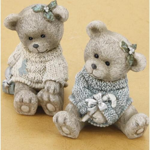 Cute 3d Bear Couple Silicone Mold Fondant Mould Chocolate Mousse Cake Molds Candle Aroma Stone Resin Clay Molds PRZY