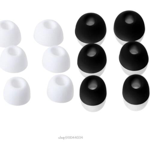 3Pair Replacement Ear Buds Tips Plugs Soft Silicone Earbud In Ear Cover for AirPods PRO Wireless Bluetooth Headset Mar01 21