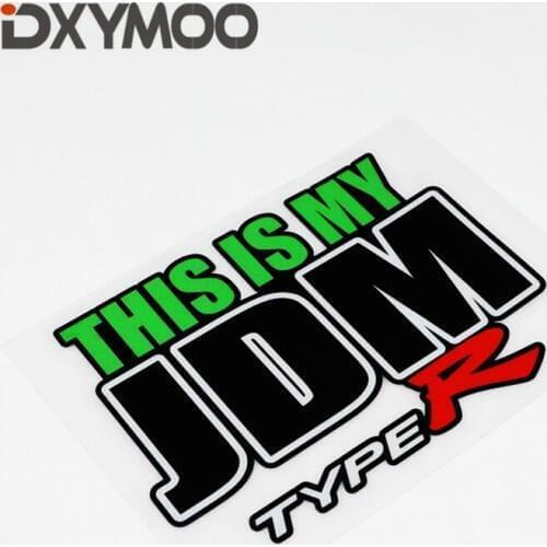 Reflective Car Whole Body Stickers THIS IS MY JDM TYPE R HF Hellaflush Sticker Decals 150x110mm