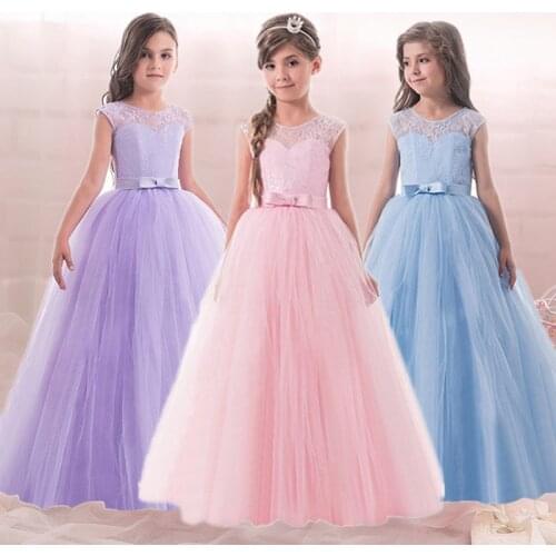 Girl Tulle Fabrics Party Dresses For Kids Children Evening High-end Prom Gowns Wedding Ceremony Luxury Costume For Teenages