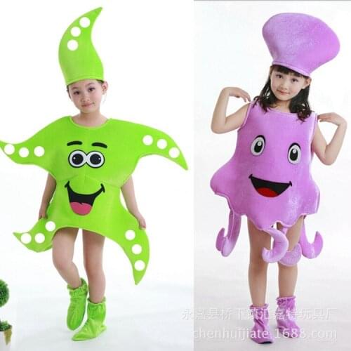 Funny Child starfish costume child octopus costume starfish octopus cosplay costume Halloween costume for Kids