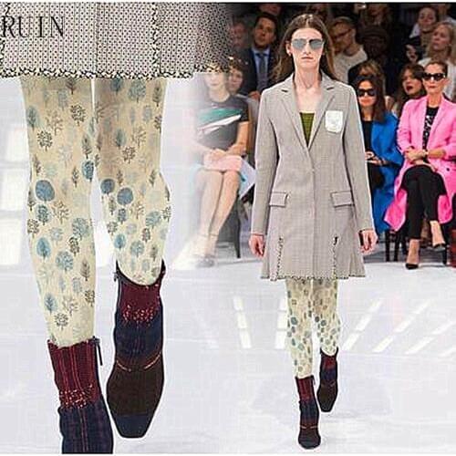 RUIN womens tights Cedar printed pantyhose female girl tights
