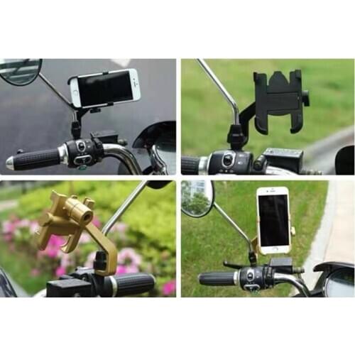 2020 Aluminium Alloy Bike Phone Holder 3.5-6.5" Cell Phone GPS Mount Holder Bicycle Phone Support Cycling Bracket Mount