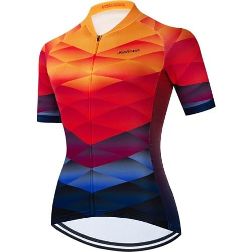 Pro Team Women Summer Cycling Jersey Short Sleeve Racing Sport MTB Maillot Ciclismo Bike Jersey Cycling Shirt Cycling Clothing