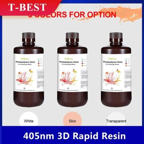 YIDIMU 405nm 3D Rapid Resin LCD UV Curing Resin High Precision Quick Curing Photopolymer Resin Low Odor for LCD 3D Printing