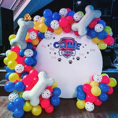 75pcs Pets Dog Paw Latex Balloons Dog bones Animal Theme Party Decor Kids Classic Toys Globos Helium Air Inflatable Balls Supply